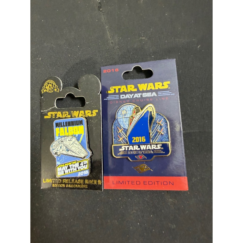 Disney Star Wars Pins OS Blue New 2016 Day at Sea 2018 Millennium Falcon Limited